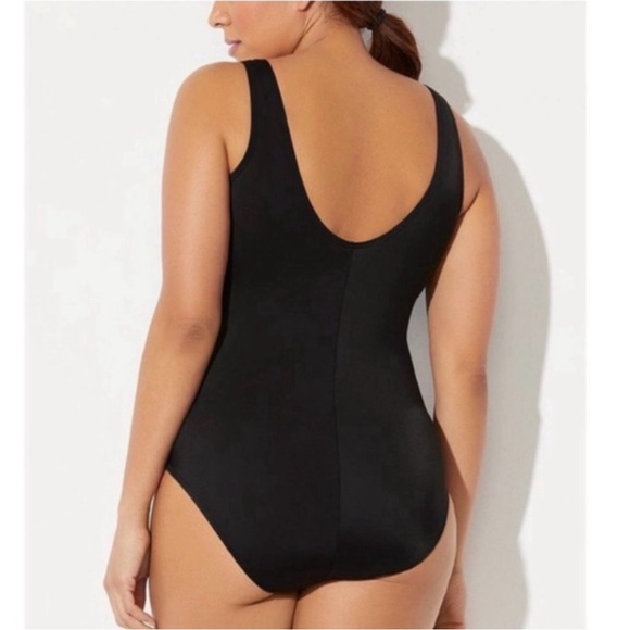 Nwt Chlorine Resistant Tank Style Swimsuits For All 1 Piece Sporty plus size 24 - Picture 2 of 5